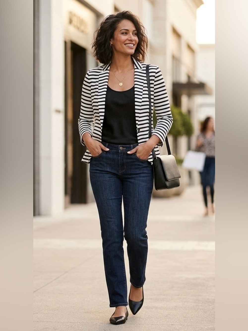 Chico’s Striped Women's Blazer